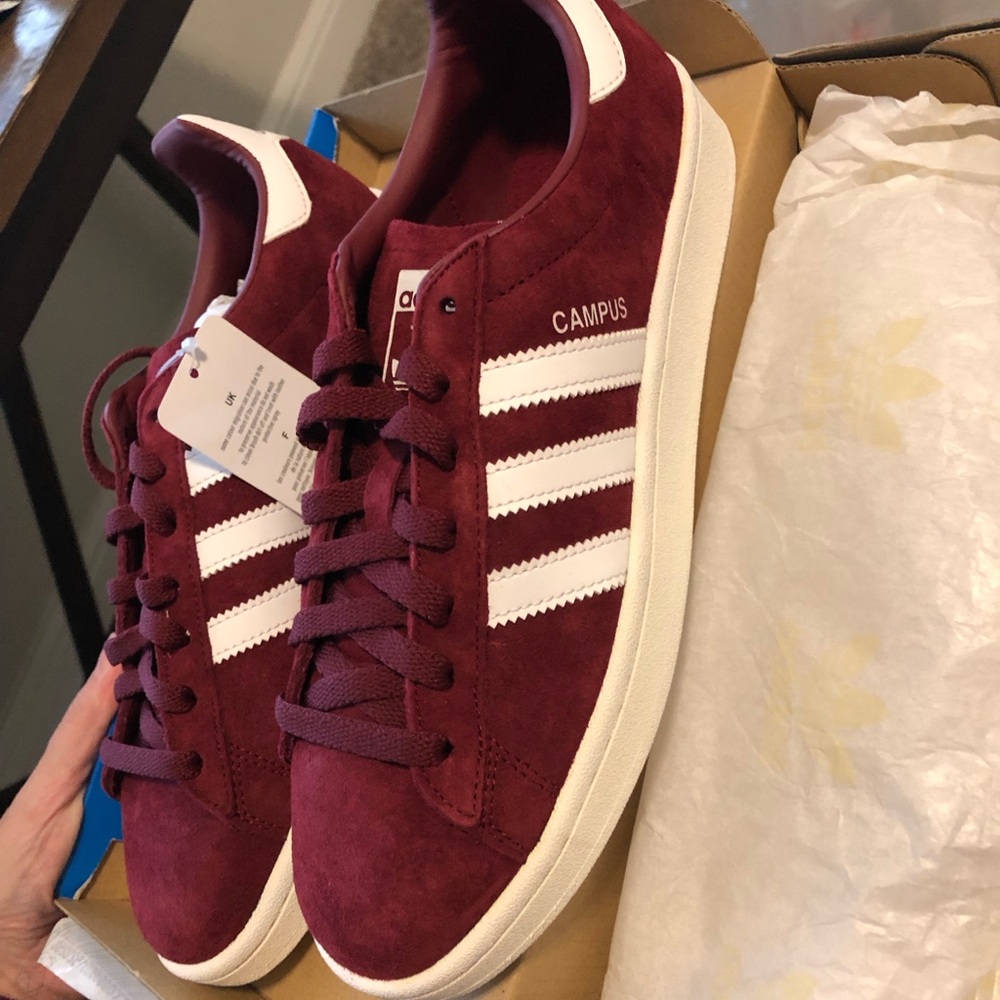 Burgundy Adidas size 7.5